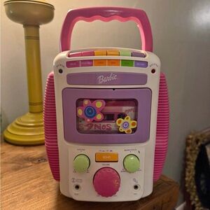 Vintage Mattel 2001 Barbie “Sing With Me” Cassette Player Karaoke Machine.